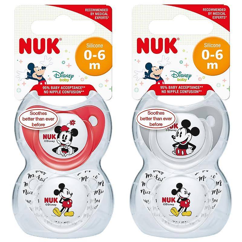 Nuk disney soothers 0-6m 4 soothers supplied