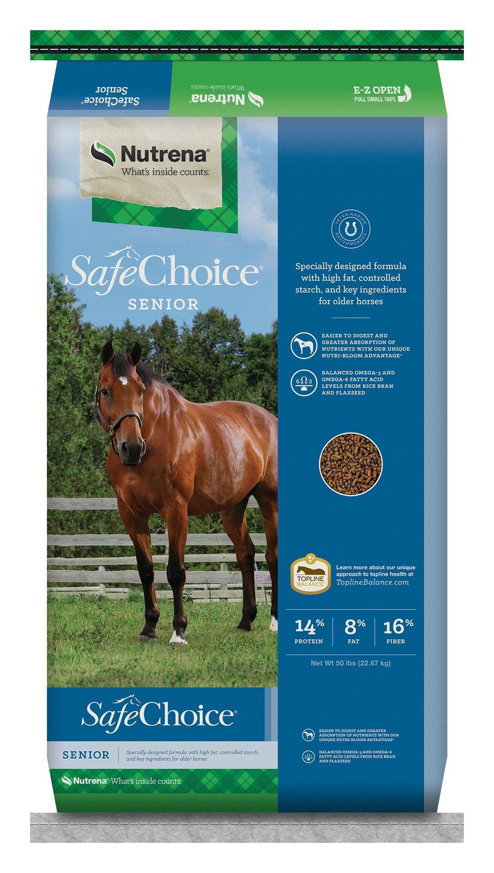 Nutrena SafeChoice Senior Horse FEED, 50 lbs.