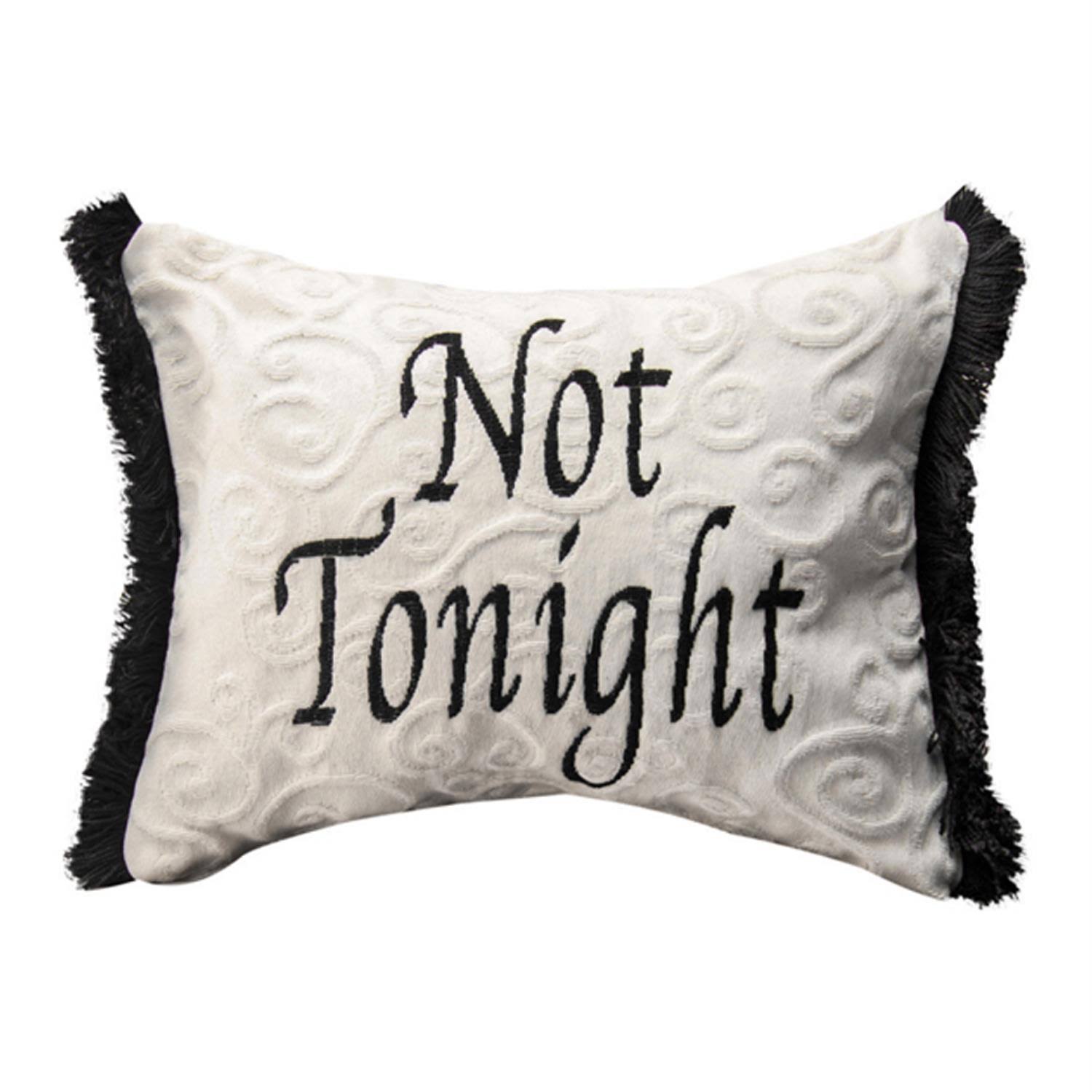 Manual Woodworkers Tonight Not Tonight Word Lumbar Pillow - 2pcs