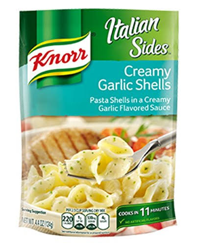 Knorr Italian Sides Pasta Side Dish - Creamy Garlic Shells, 4.4oz