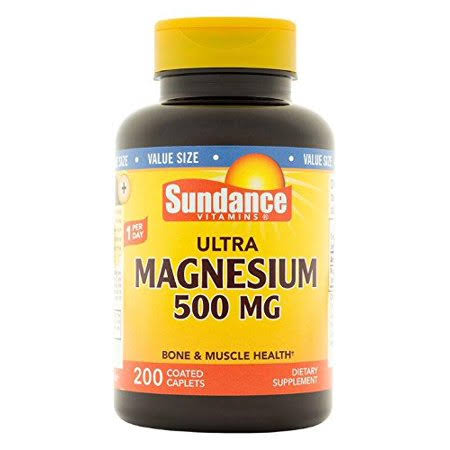 Sundance Magnesium 500 mg Tablets, 200 Count