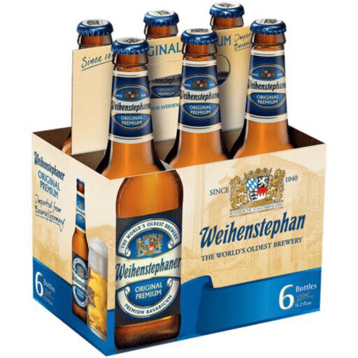 Weihenstephaner Beer, Original Premium - 6 pack, 11.2 fl oz bottles