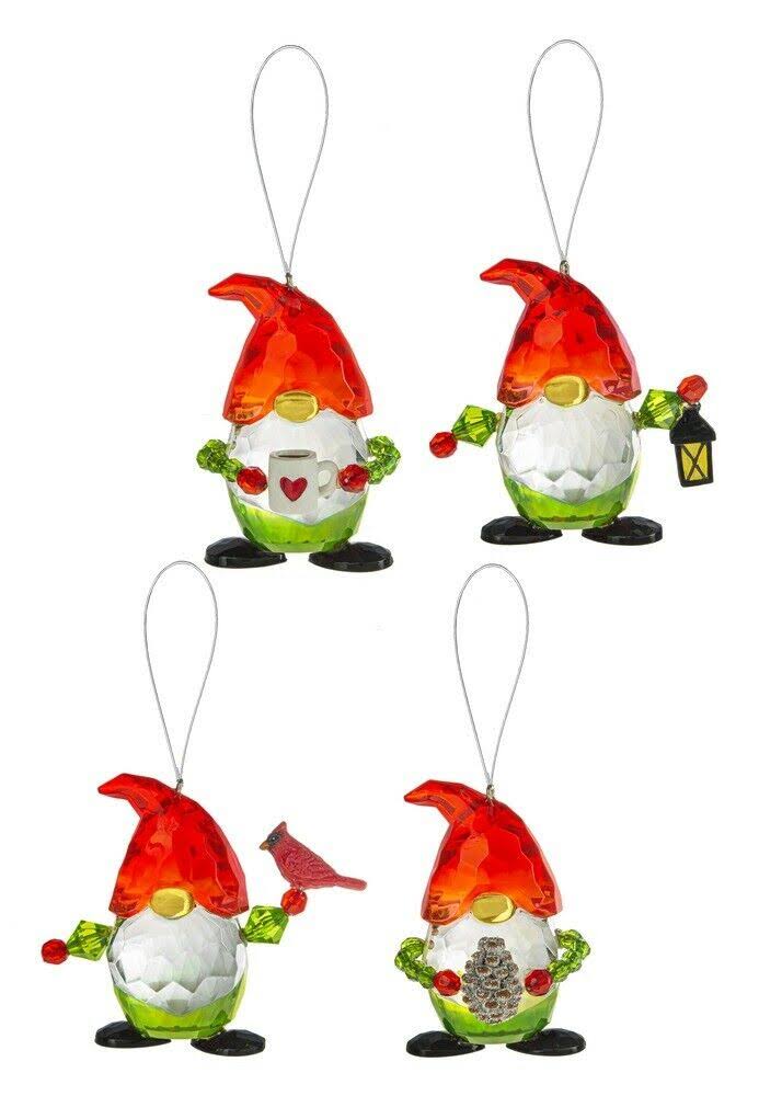 Gnome Acrylic Ornament Cardinal