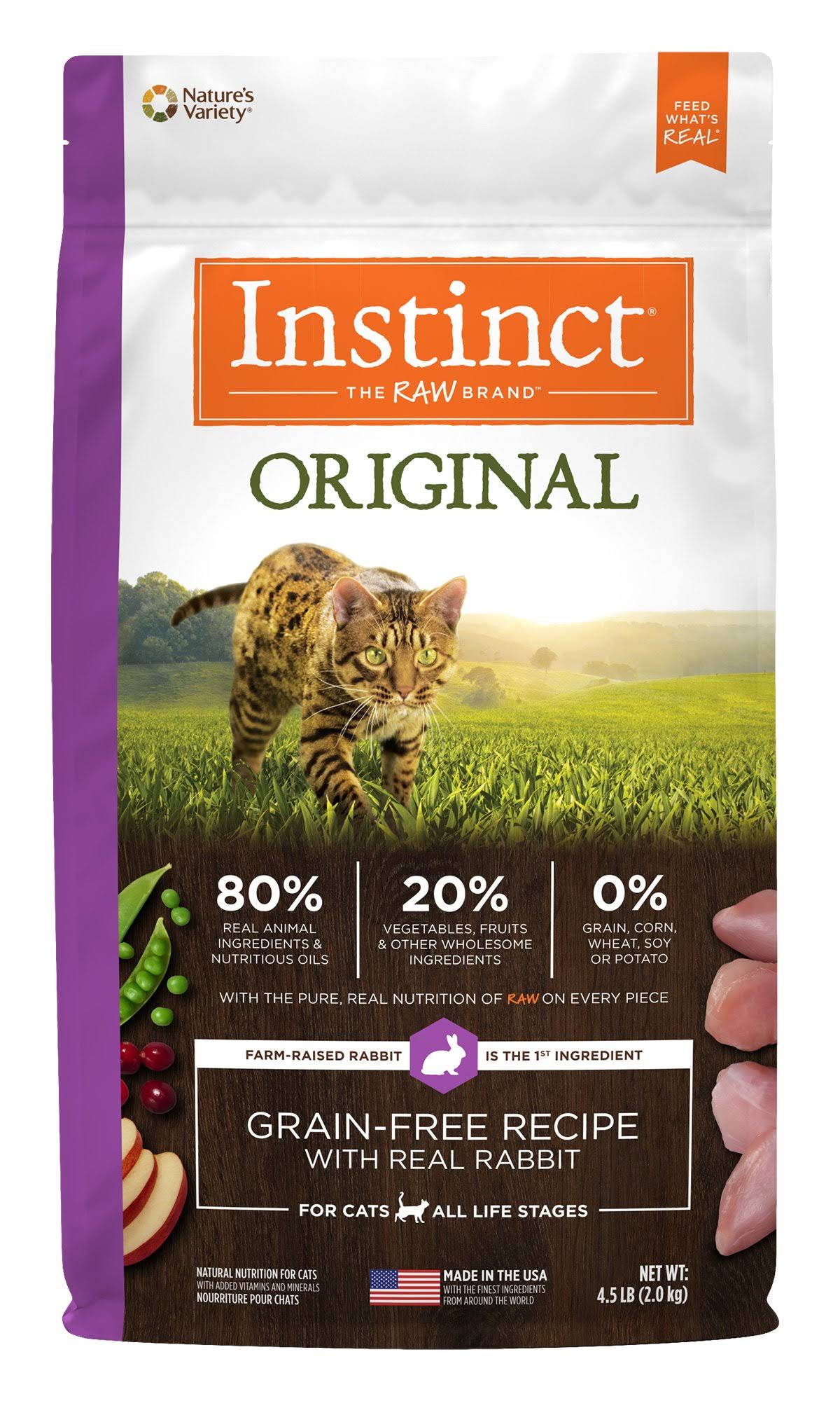 Instinct Original Grain-Free Cat Food - Rabbit, 4.5lb