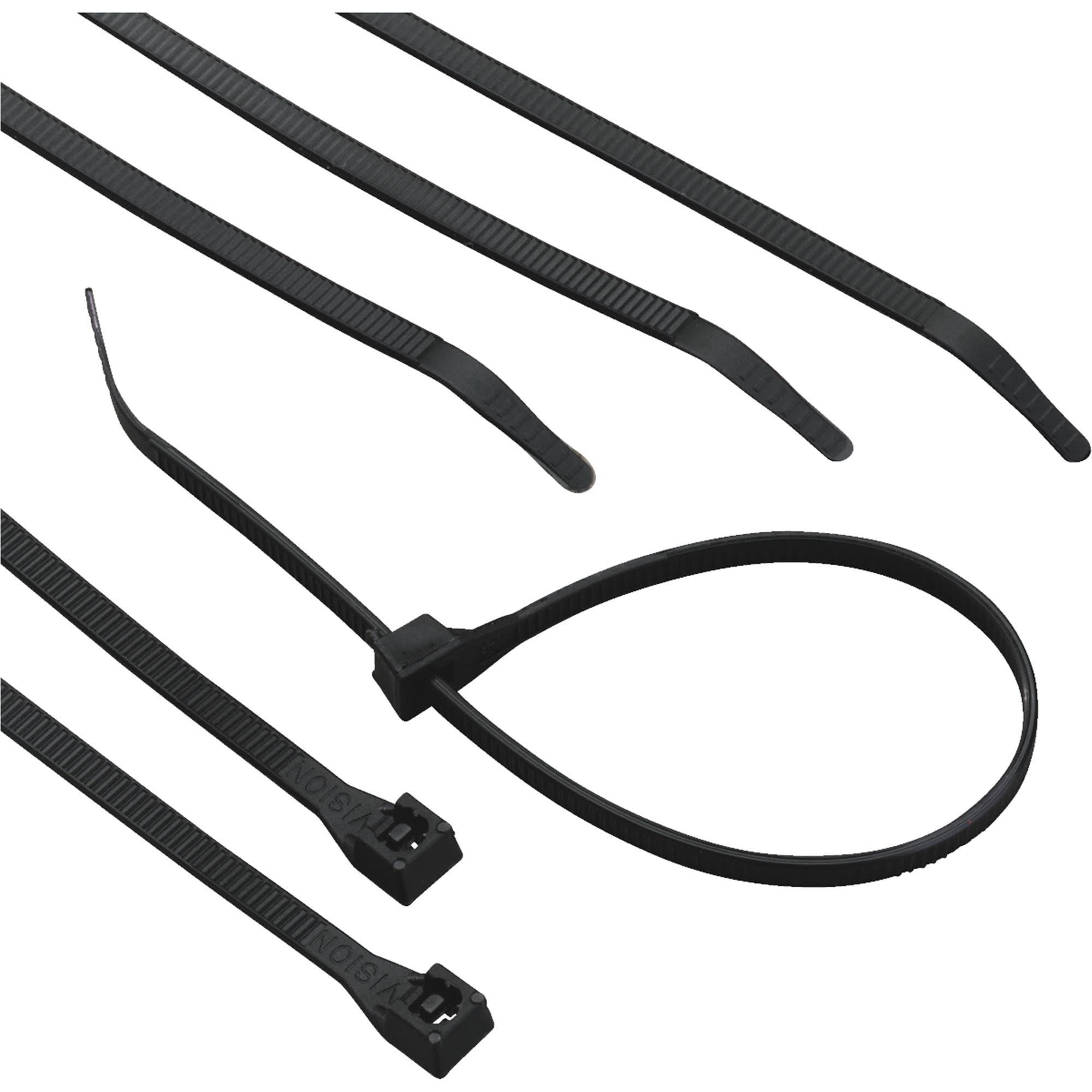 Gardner Bender 45-312uvb Double Lock Standard Cable Tie - 8 Pack, 12", Black