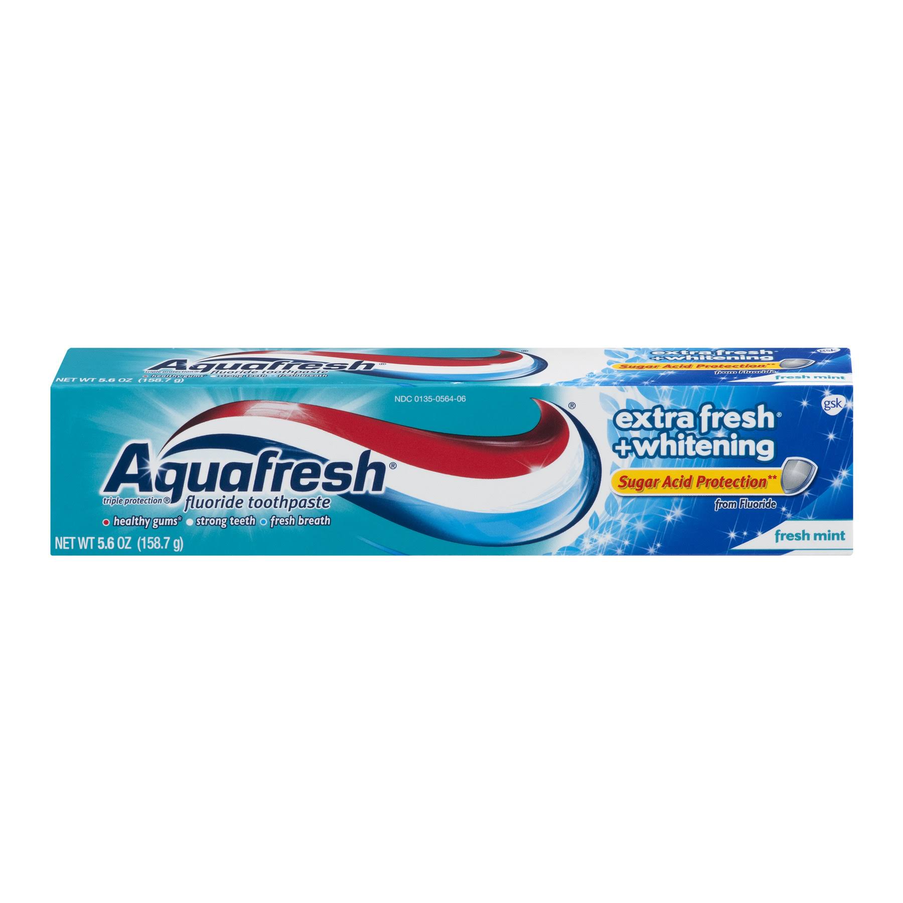 Gsk Aquafresh Triple Protection Fluoride Toothpaste - Fresh Mint, 5.6oz