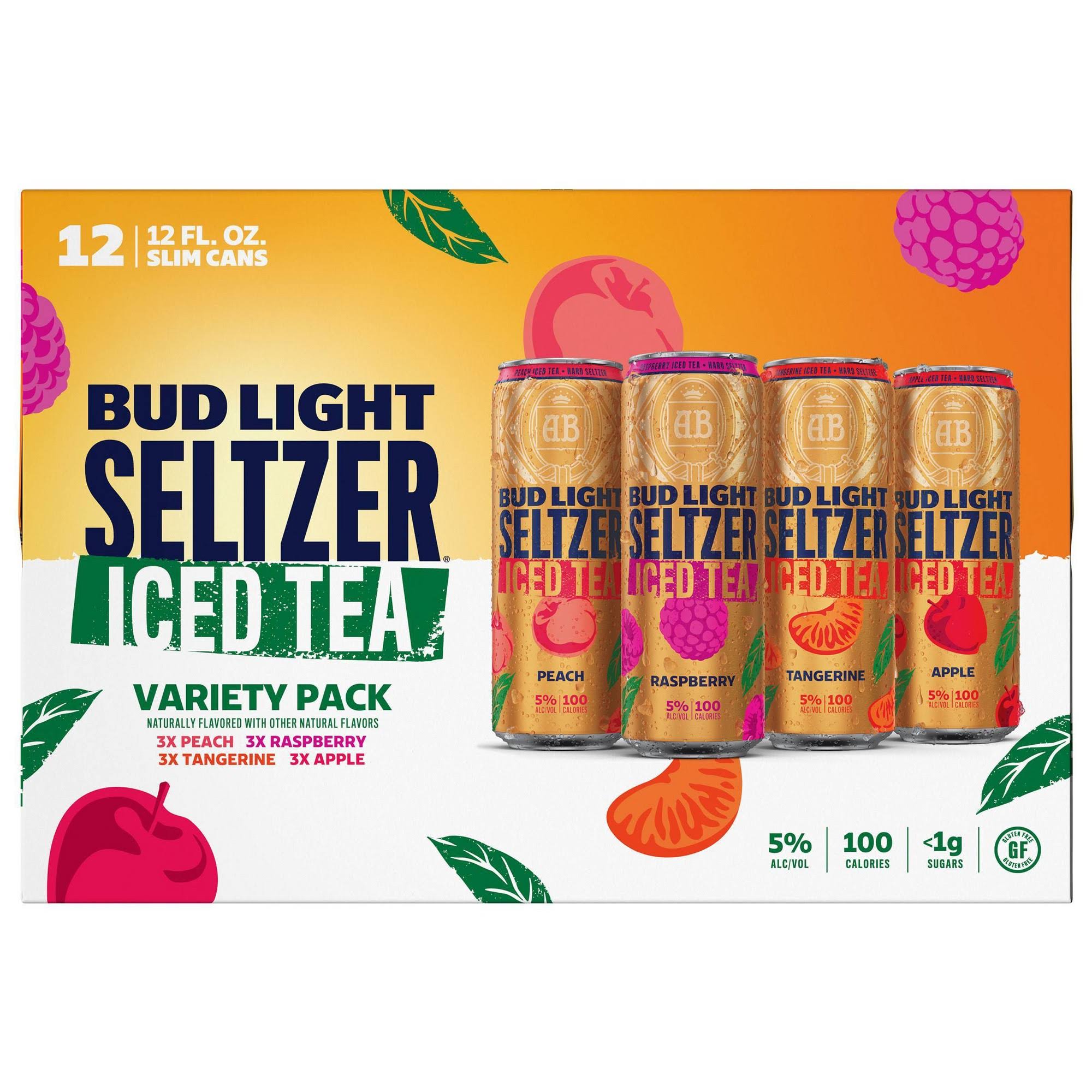 Bud Light Beer, Seltzer, Iced Tea, Variety Pack - 12 pack, 12 fl oz cans