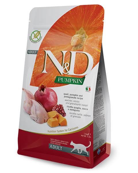 N & D Adult Cat Food - Quail, Pumpkin and Pomegranate, 1.5kg