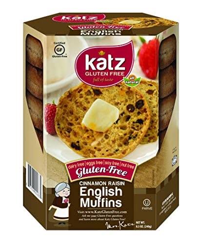 Katz Gluten Free Cinnamon Raisin English Muffins - 8.5oz