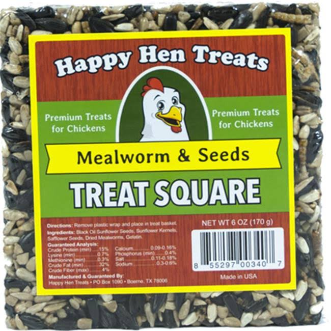 Happy Hen Treats Mealworm & Seeds Treat Square