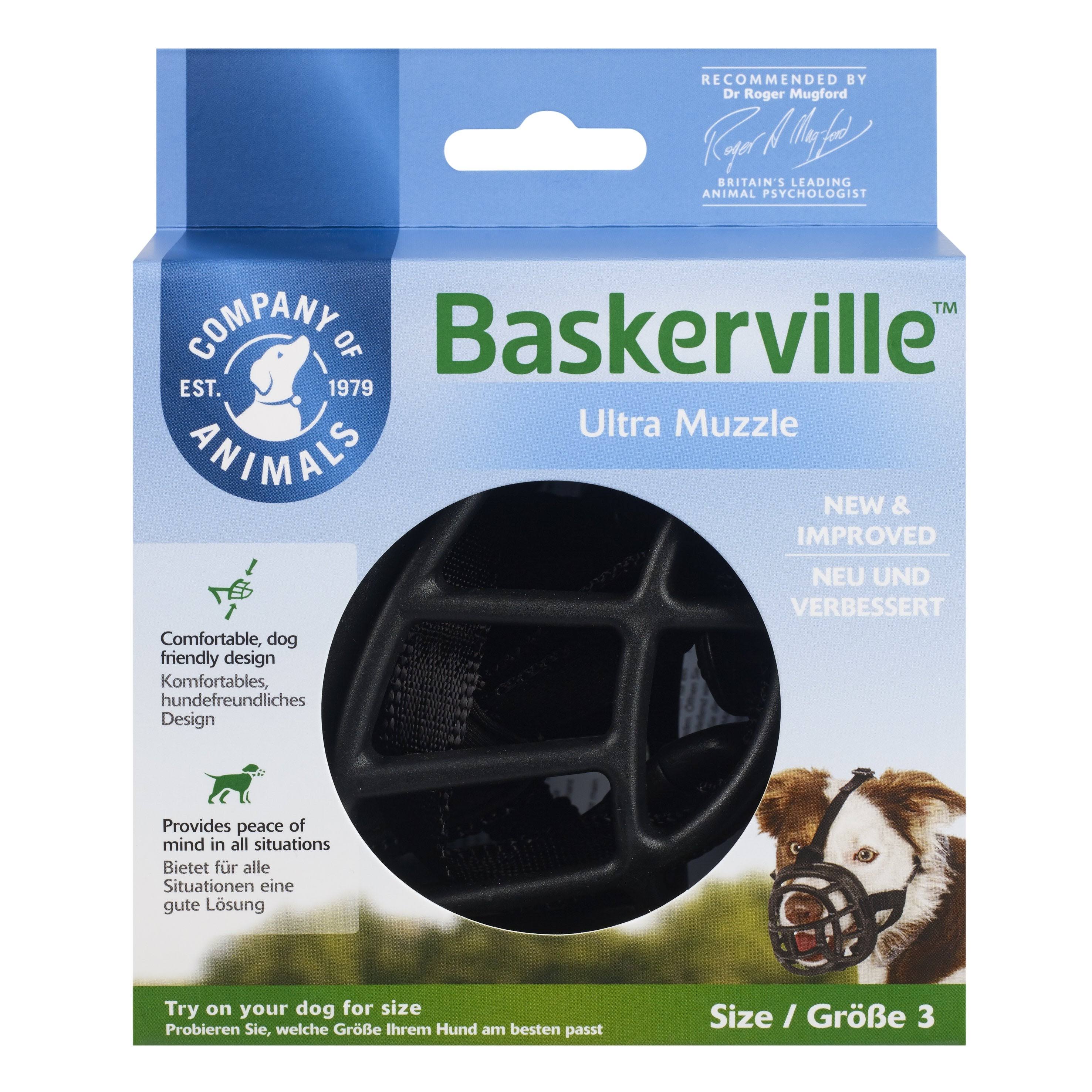 Baskerville Rubber Ultra Muzzle - Size 3