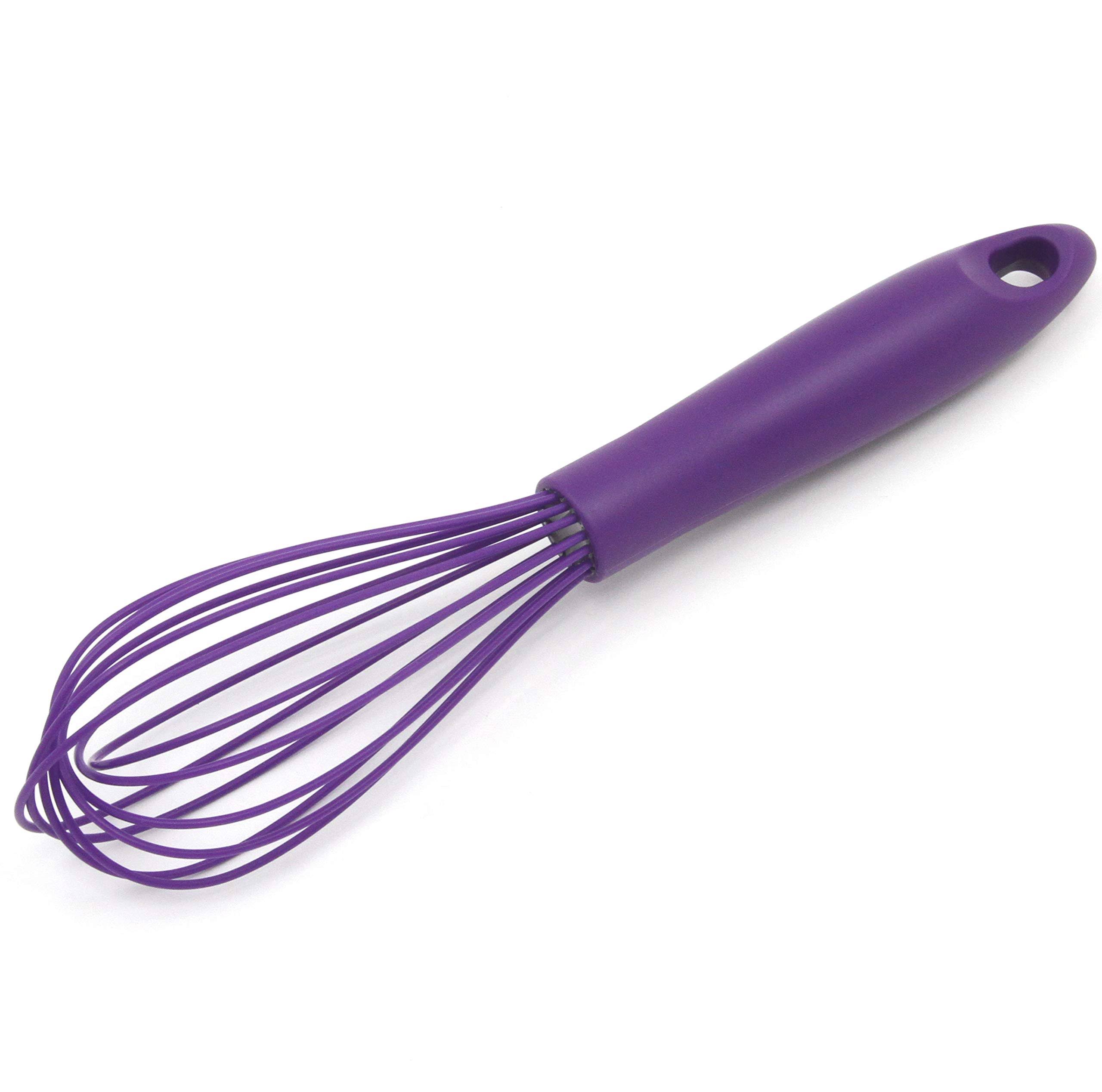 Chef Craft Whisk - Purple, Silicone, 10.75"