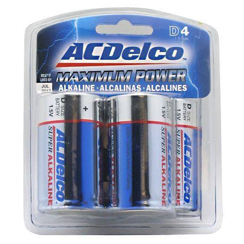 AC Delco Maximum Power D Batteries - 4pcs