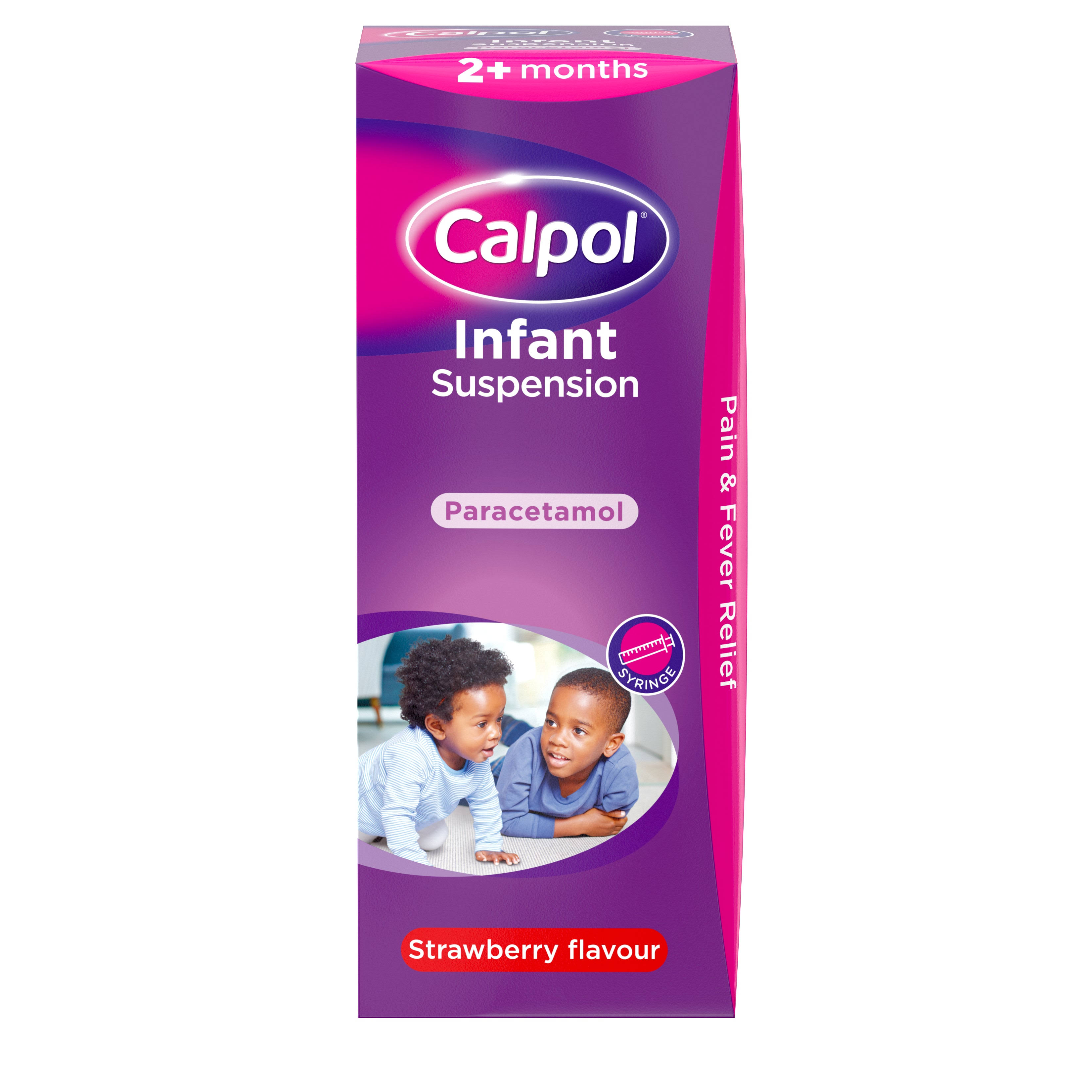 Calpol Infant Paracetamol Suspension - Strawberry Flavour, 2 Plus Months, 200ml