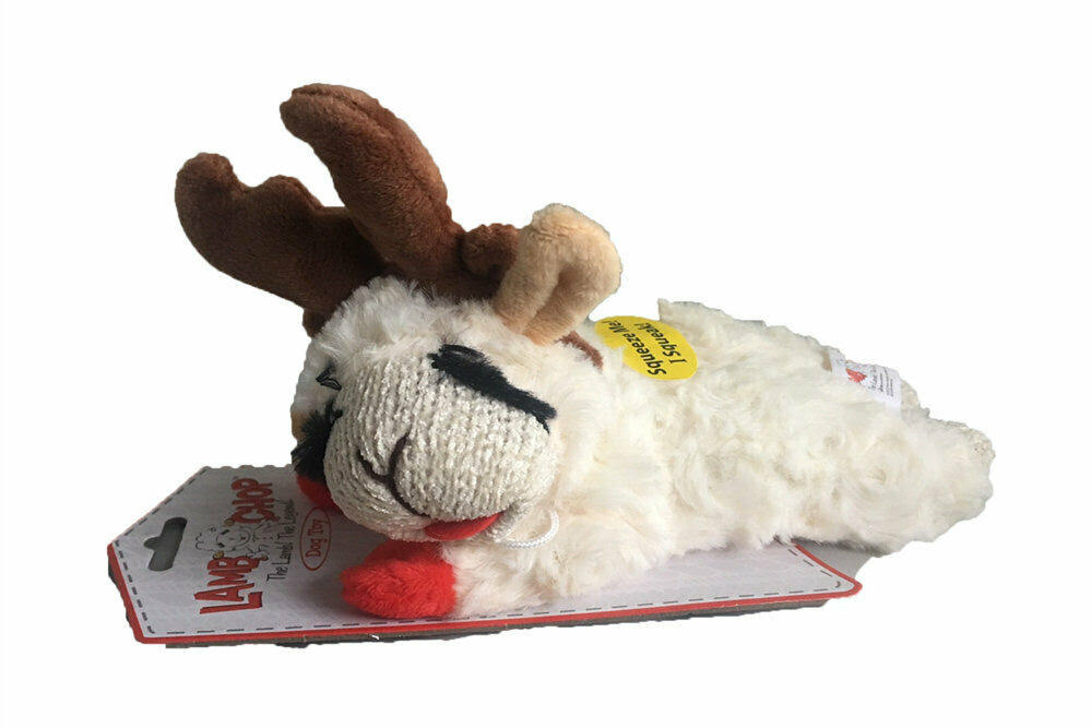 Multipet Mini Lamb Chop With Reindeer Antlers - 6"