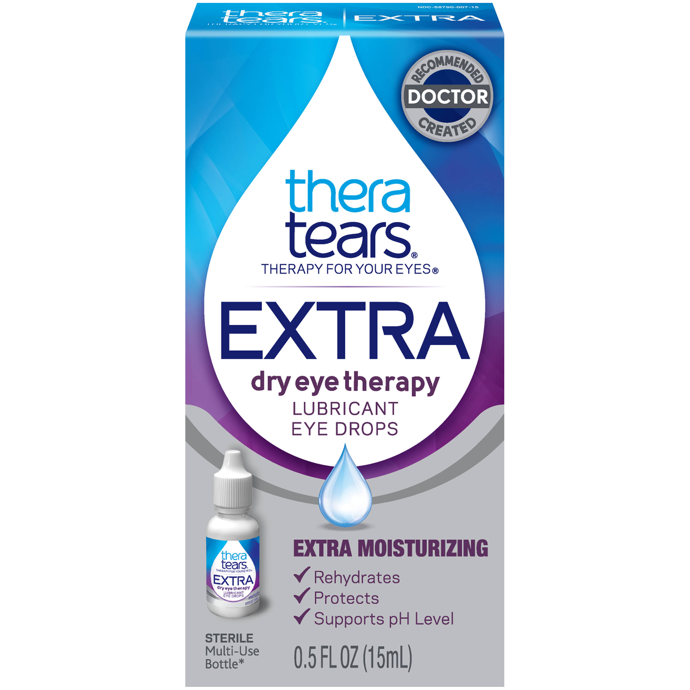 TheraTears Extra Dry Eye Therapy Lubricant Eye Drops 0.5 fl oz (15 ml)