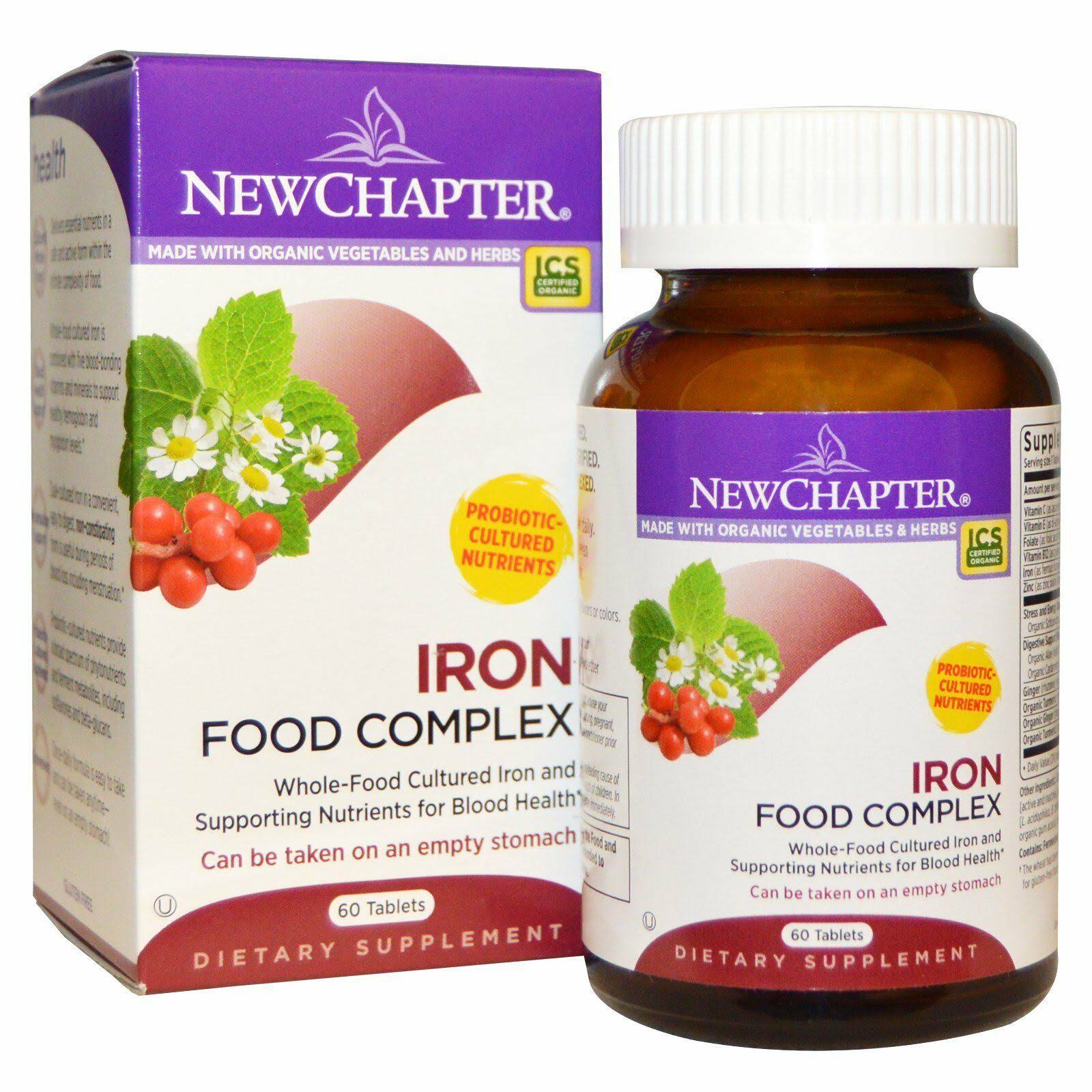 New Chapter Iron Food Complex Supplement - 60 Tablets