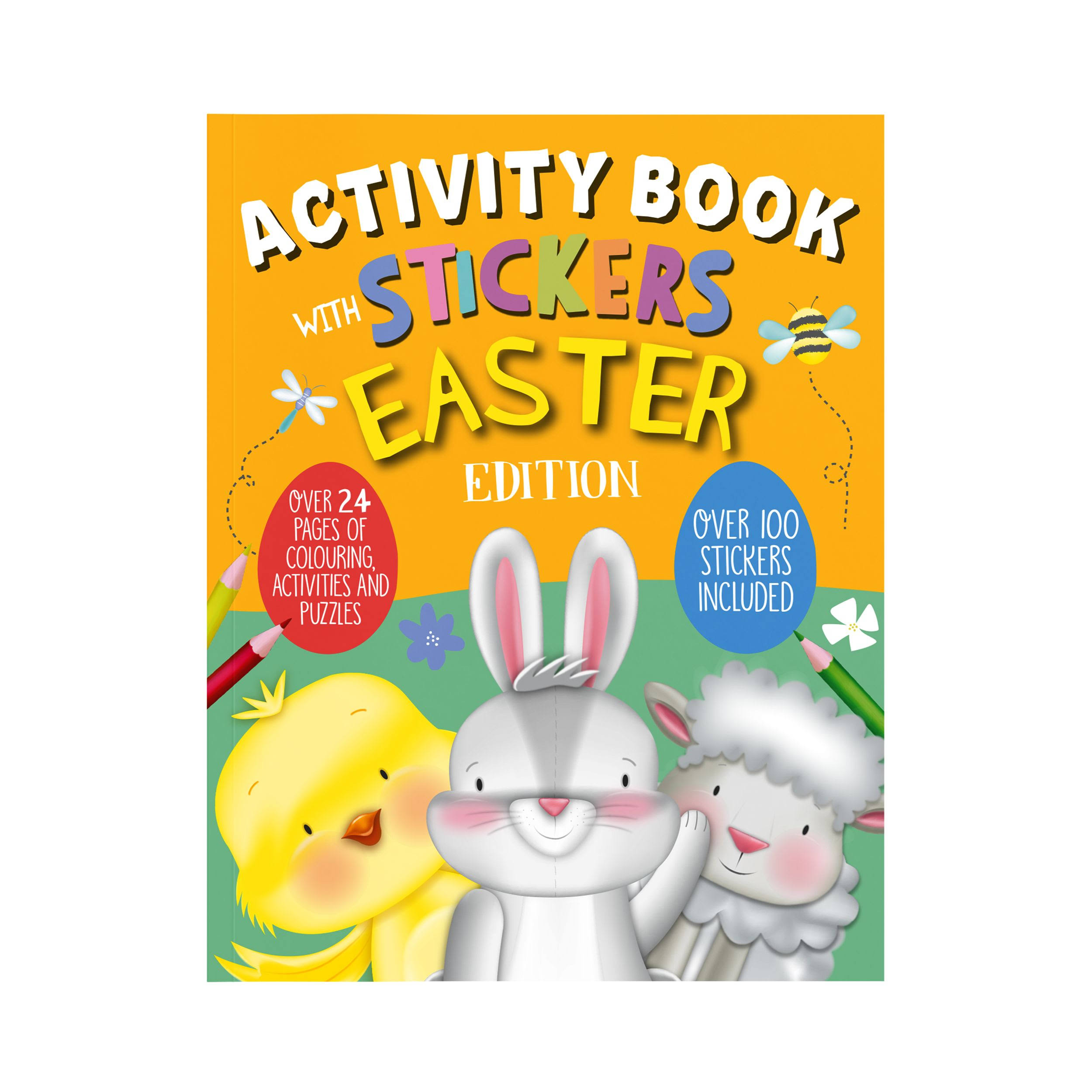 Easter Activity Book with Stickers - for Kids (Paperback)