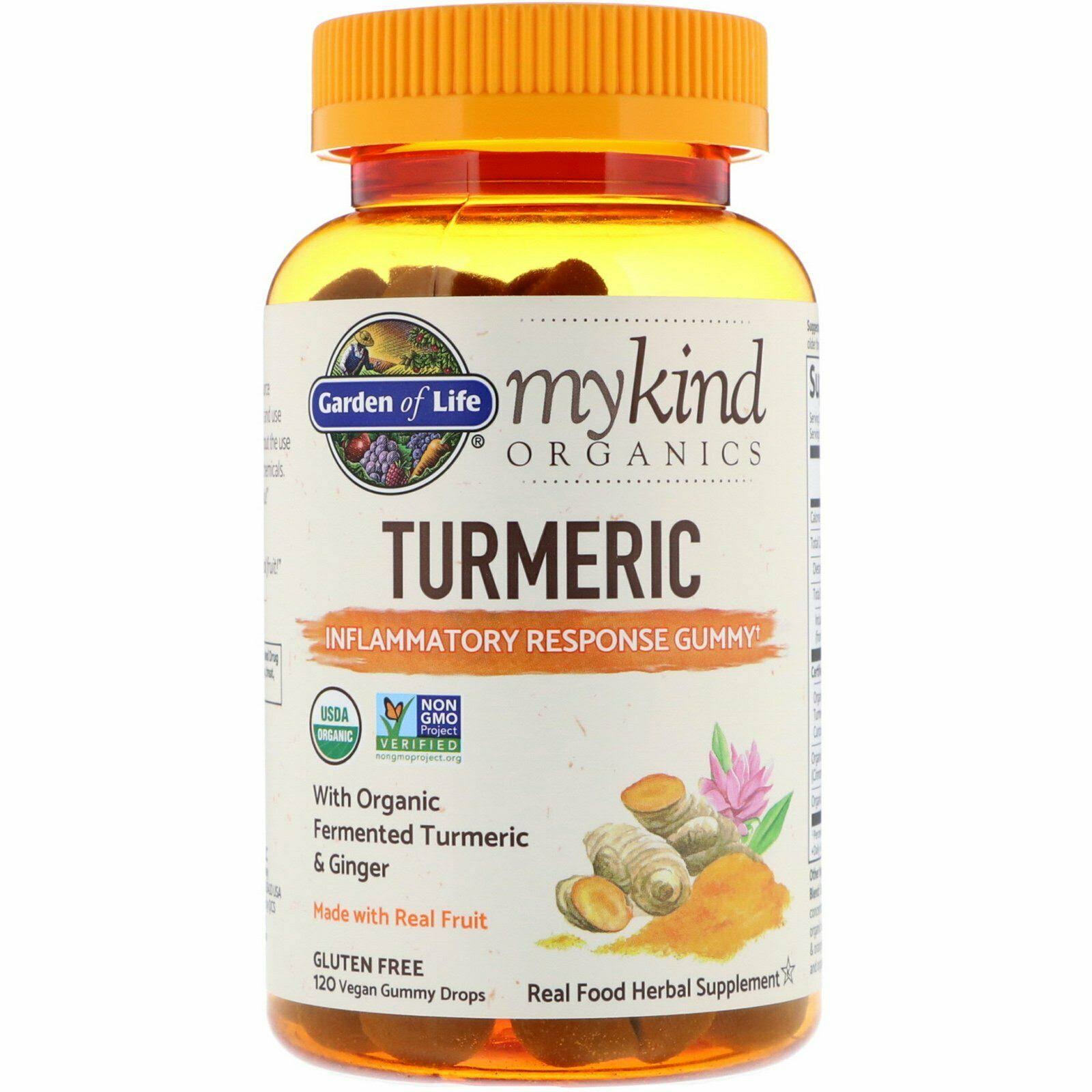 Garden of Life mykind Organics Turmeric Inflammatory Response 120 Gummies