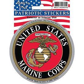United States Marine Corps Sticker - 3-1/4"