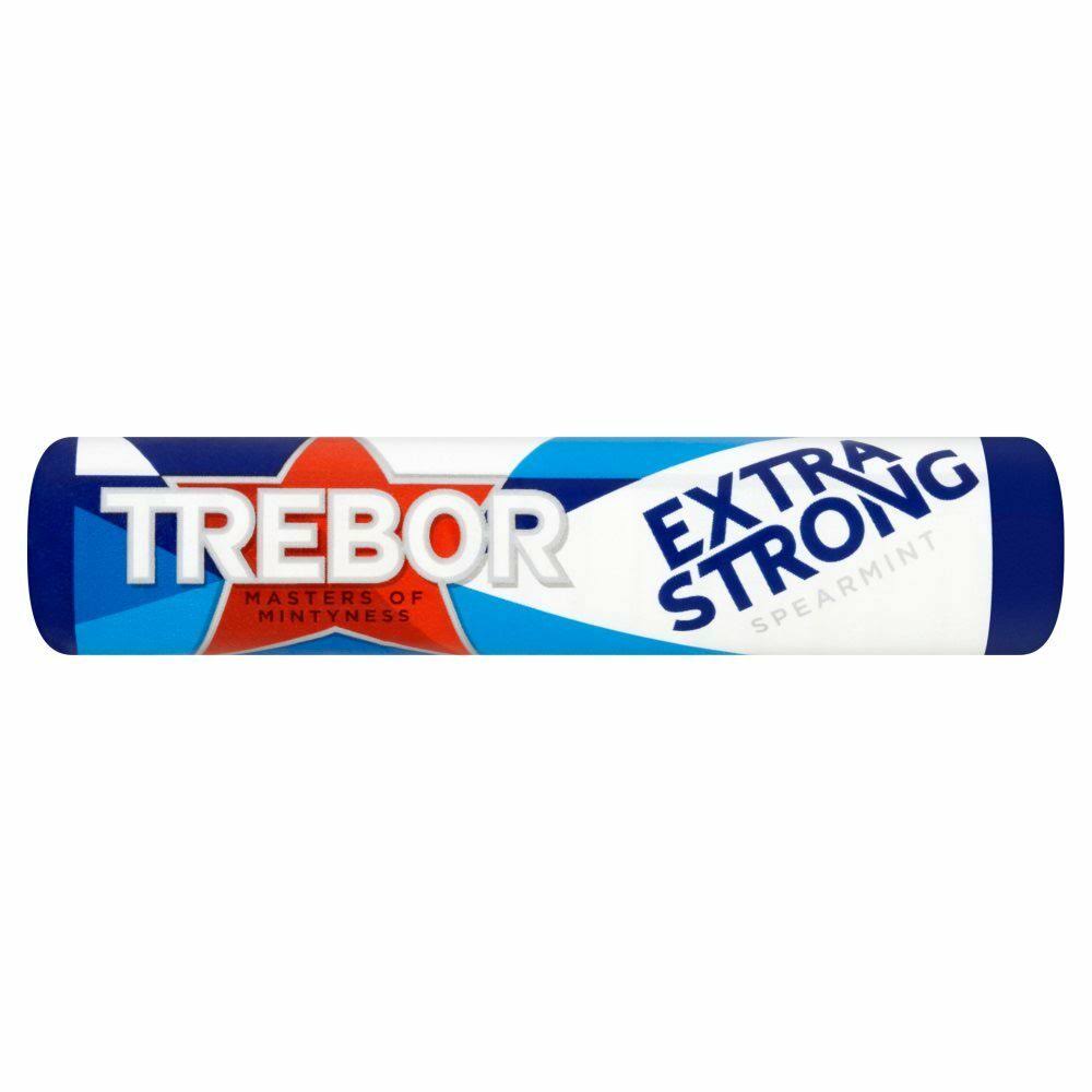 Trebor Spearmint Mints Roll - Extra Strong, 41.3g