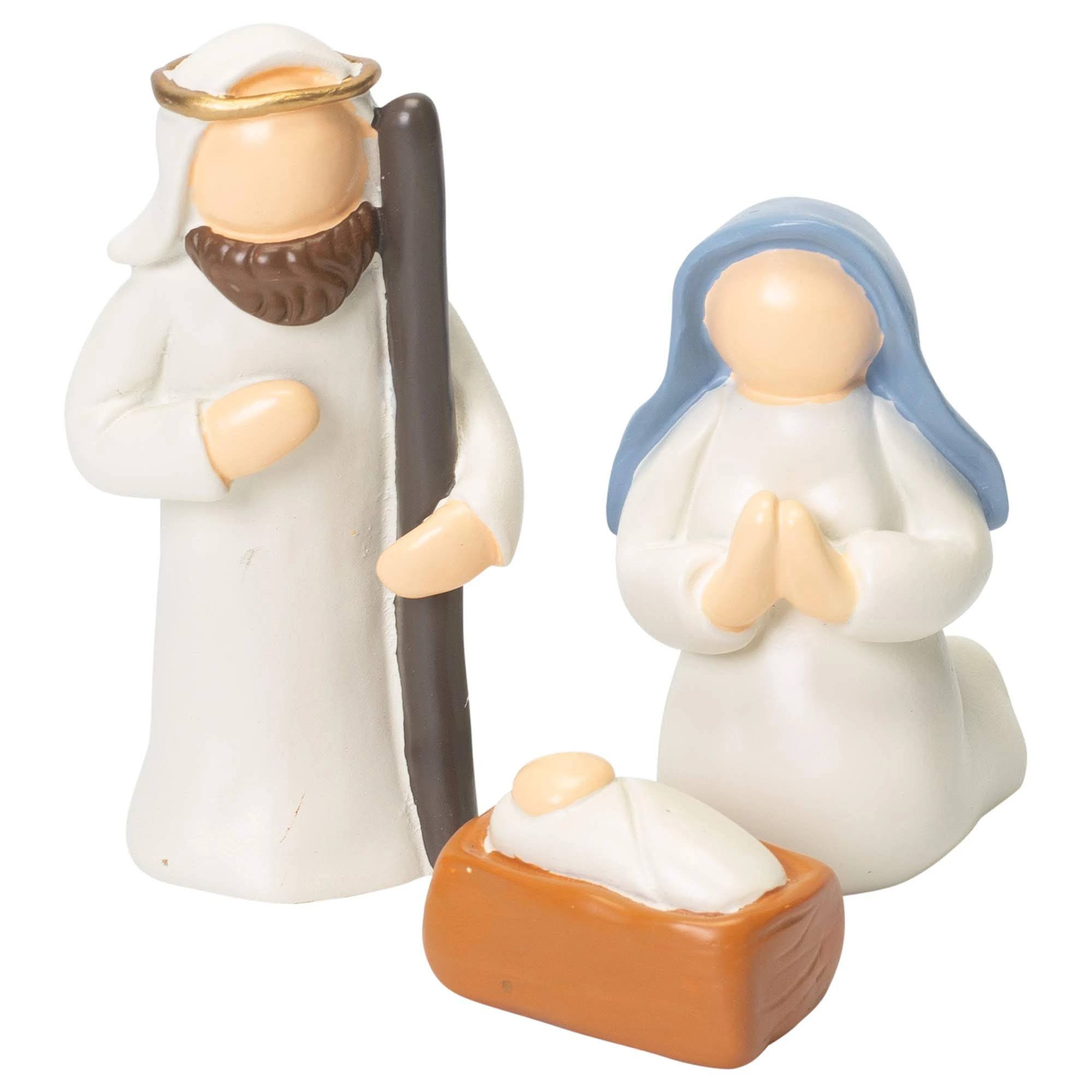 Midwest CBK 3 Scale 3 Piece Minimalist Resin Nativity Figurine Set
