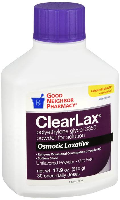 GNP Clear Lax Powder Polyethylene Glycol 3350 17G/DOSE 17.9 oz
