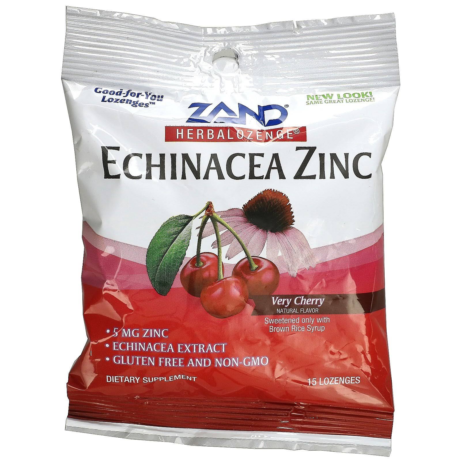 Zand HerbaLozenge 5 mg - Cherry Echinacea Zinc - 15 Lozenges