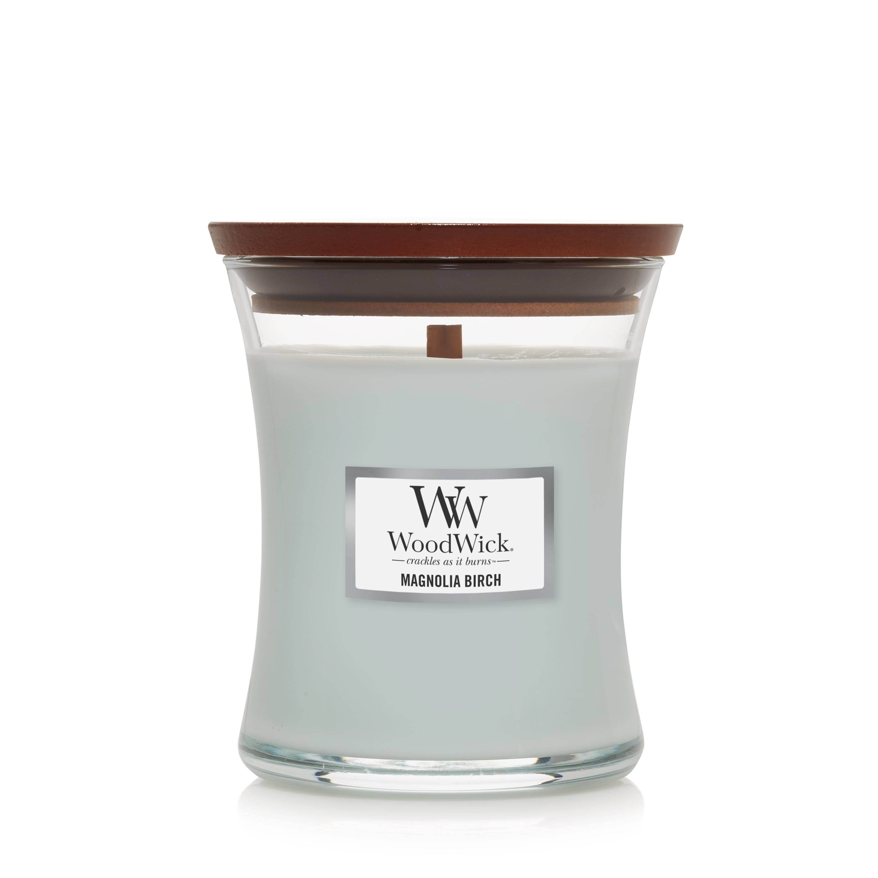 Woodwick Candle and Wax Melts - Magnolia Birch Medium 9.7oz