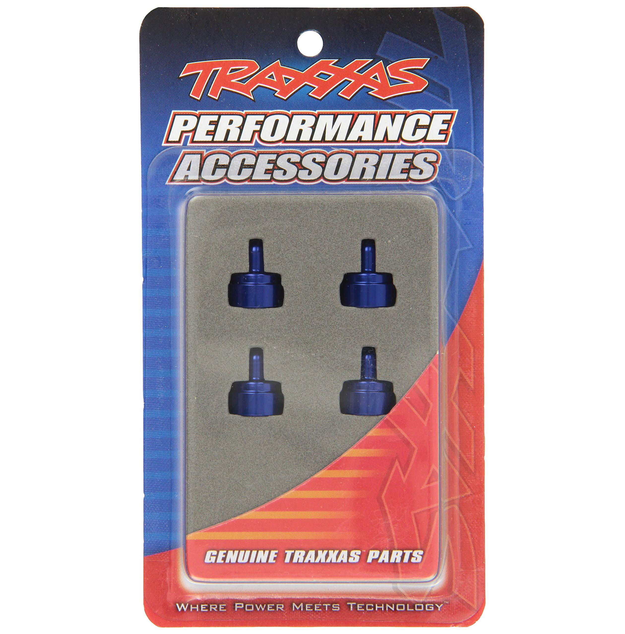 Traxxas 3767A Aluminium Shock Caps for Ultra Shocks - Blue, 4ct