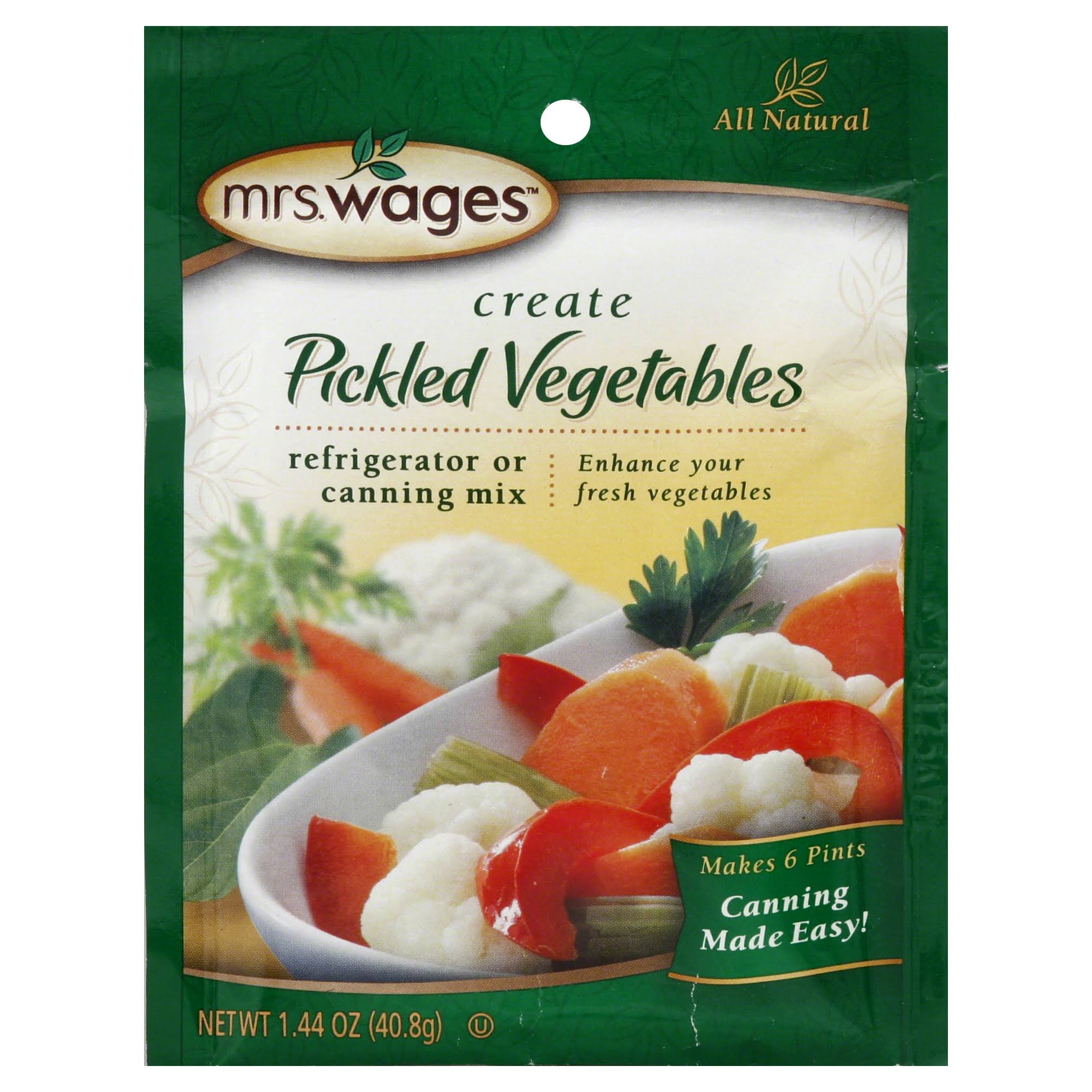 Mrs Wages Pickled Vegetables Refrigerator or Canning Pickle Mix - 1.4oz