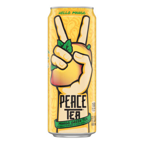 Peace Tea Green Tea, Mango - 23 fl oz
