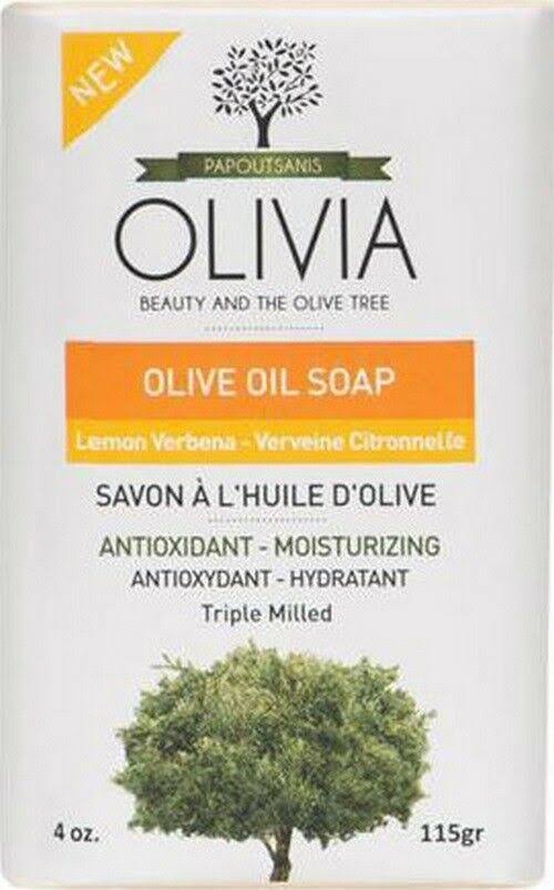 Olivia Papoutsanis Greek Olive Oil Soap - with Lemon Verbena Extract, 115g