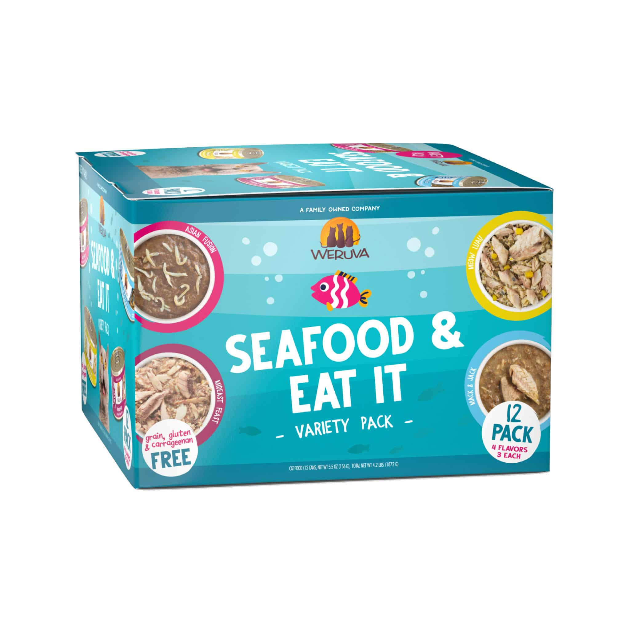 Weruva Cat Food - Seafood Eat It Variety-Case of 12