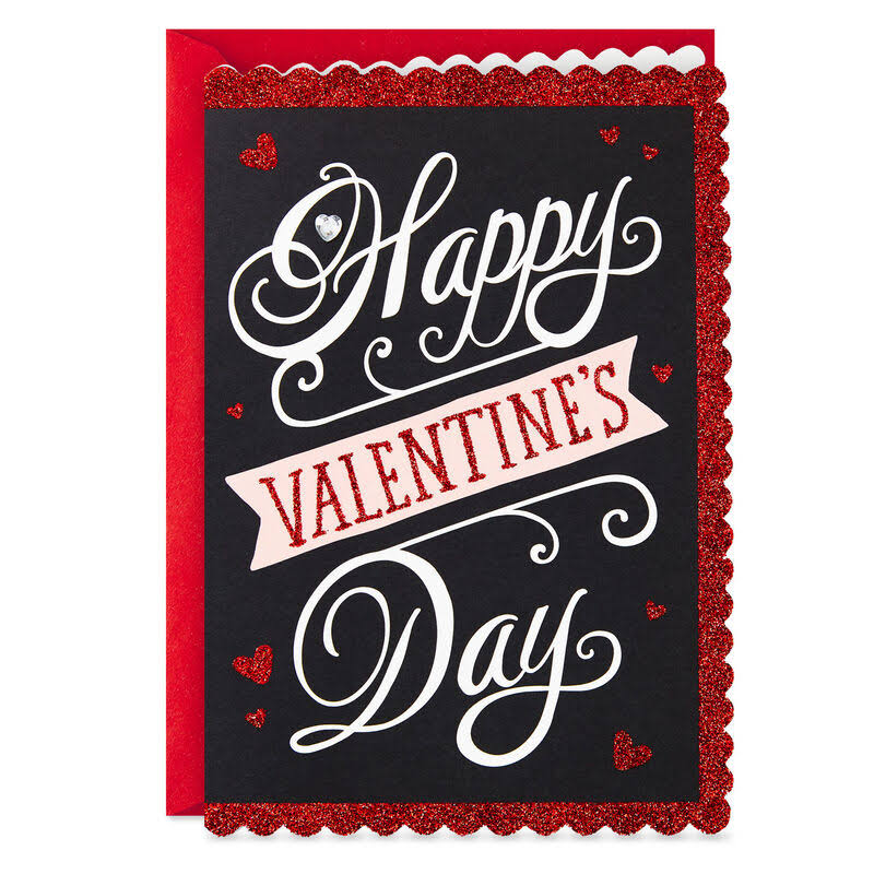 Thinking of You with Love Valentine's Day Cards, Pack of 4