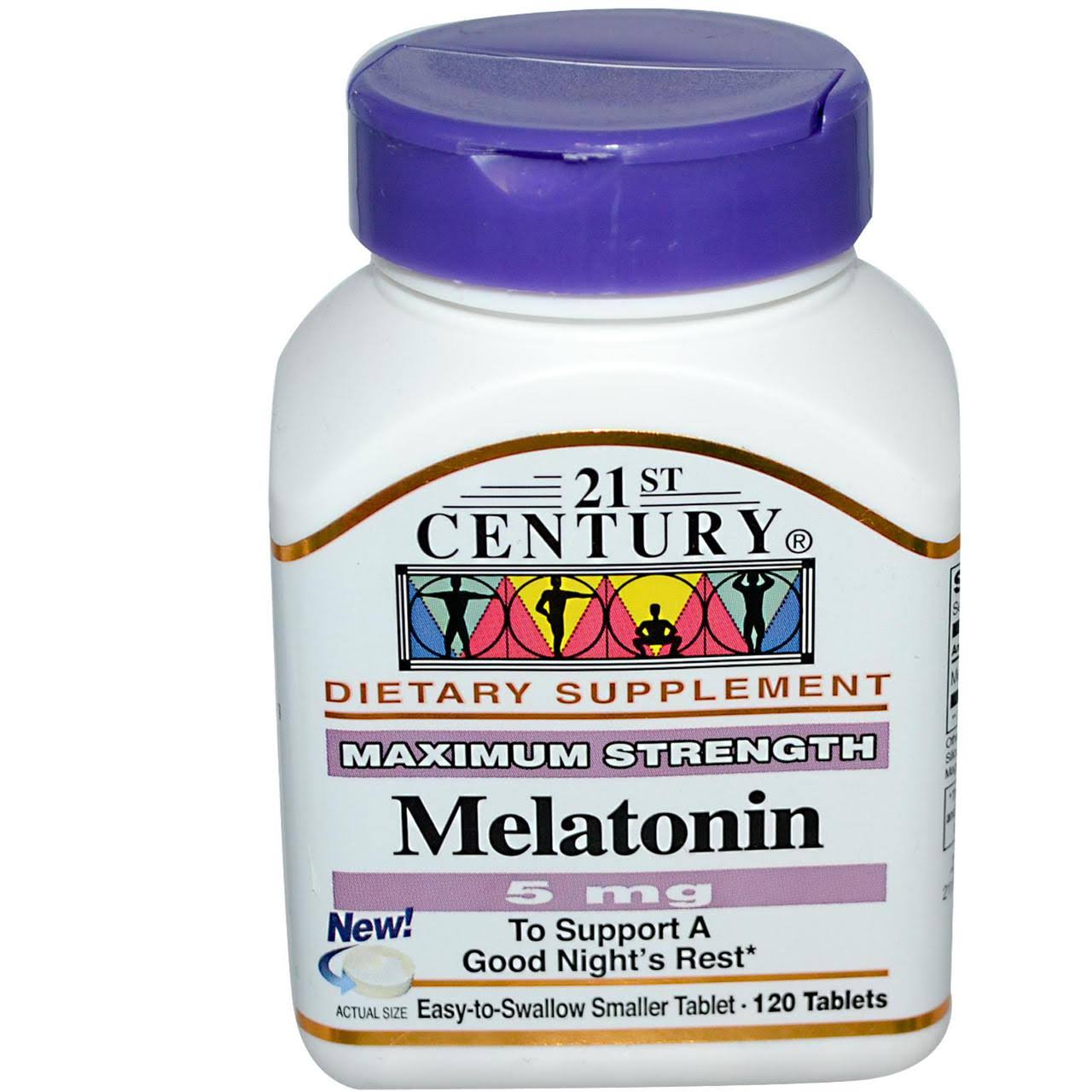 21st Century Maximum Strength Melatonin 5mg Tablets - x120