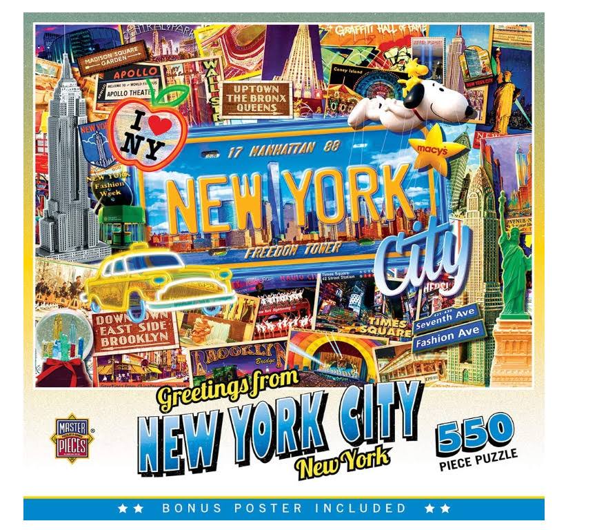 Masterpieces Puzzle: Greetings from New York Puzzle - 550 pieces
