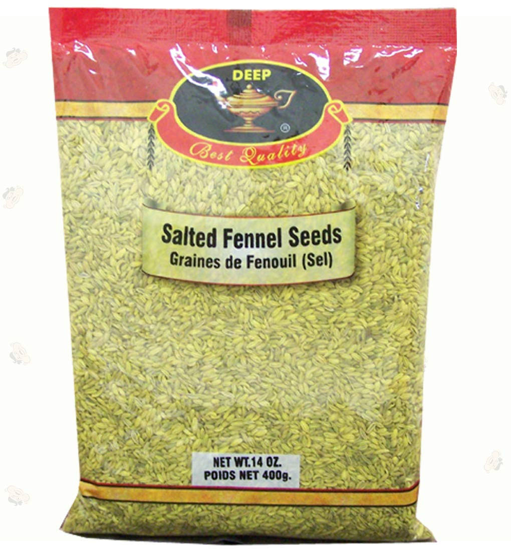 Deep Foods Salted Fennel Seeds - 14 oz