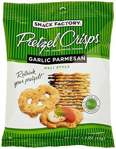Snack Factory Pretzel Crisps - Garlic Parmesan, 1.5oz