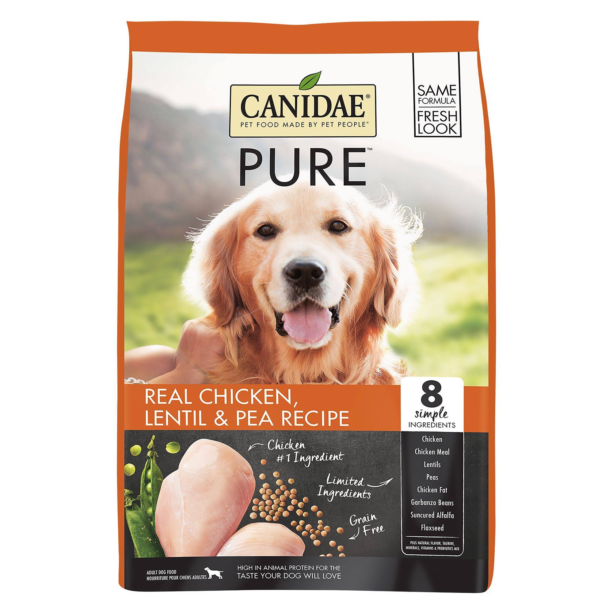Canidae Grain Free Pure Chicken Lentil Pea Dry Dog Food, 24 lb