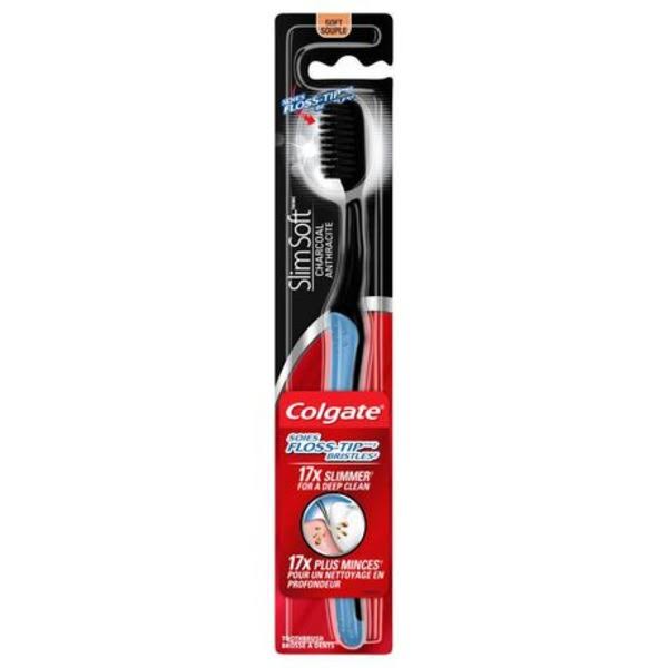 Colgate Slim Soft Toothbrush - Charcoal
