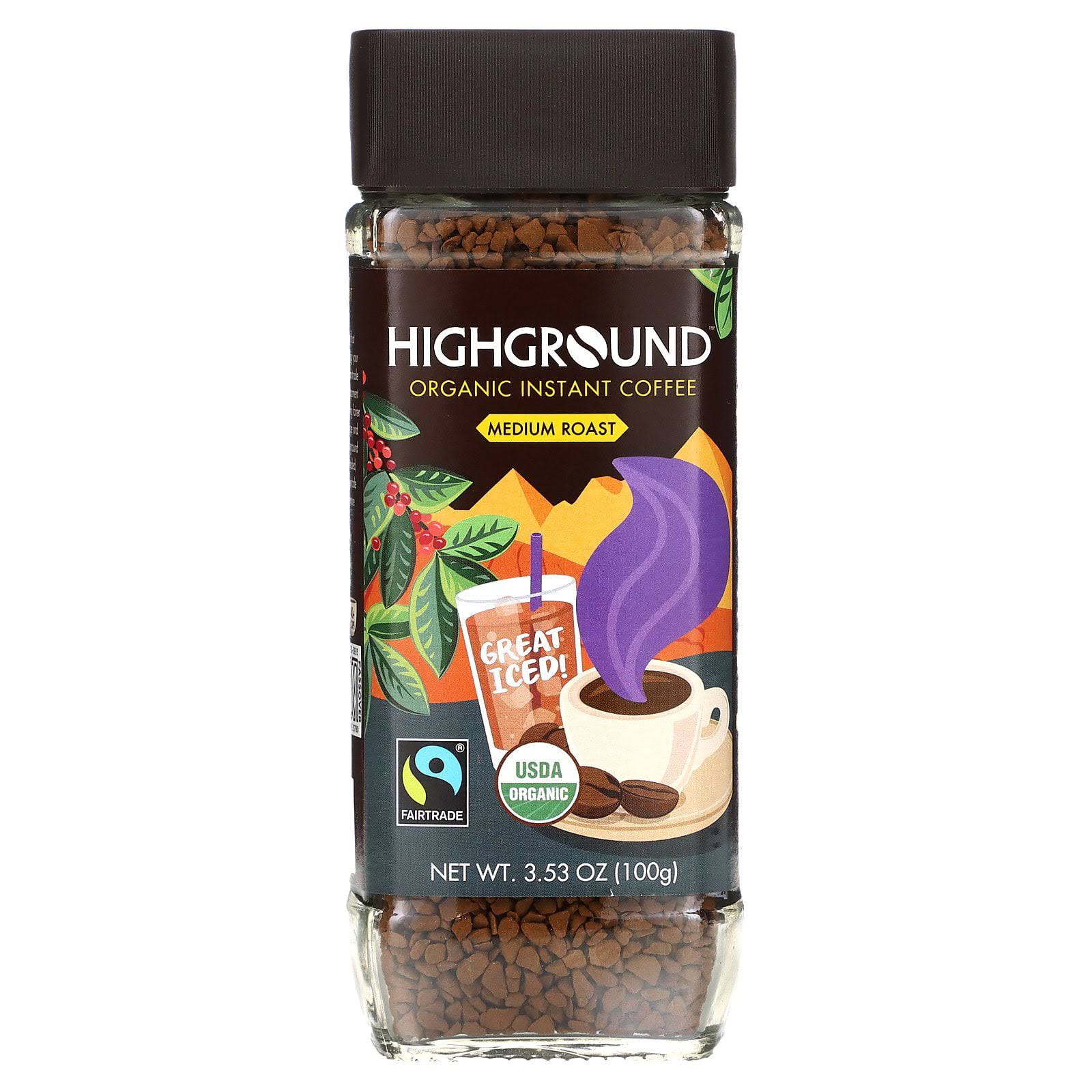 Highground: Coffee Instant Regular Organic, 3.53 Oz