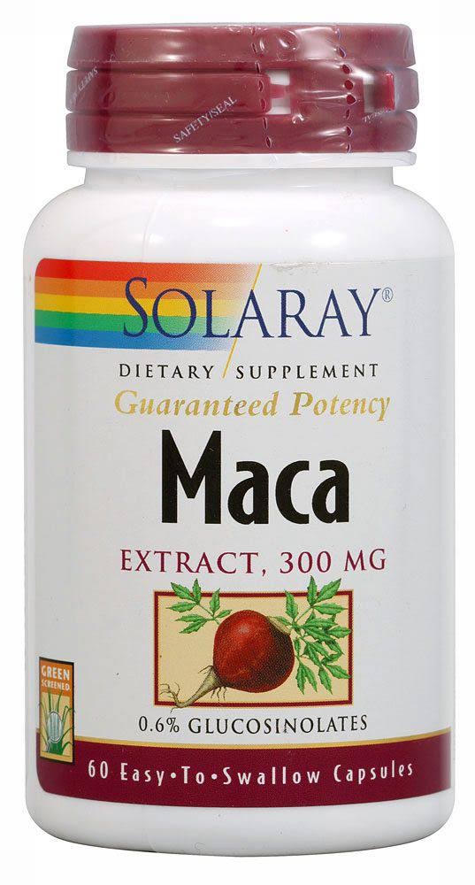 Solaray Maca Extract Supplement - 300mg, 60 Capsules