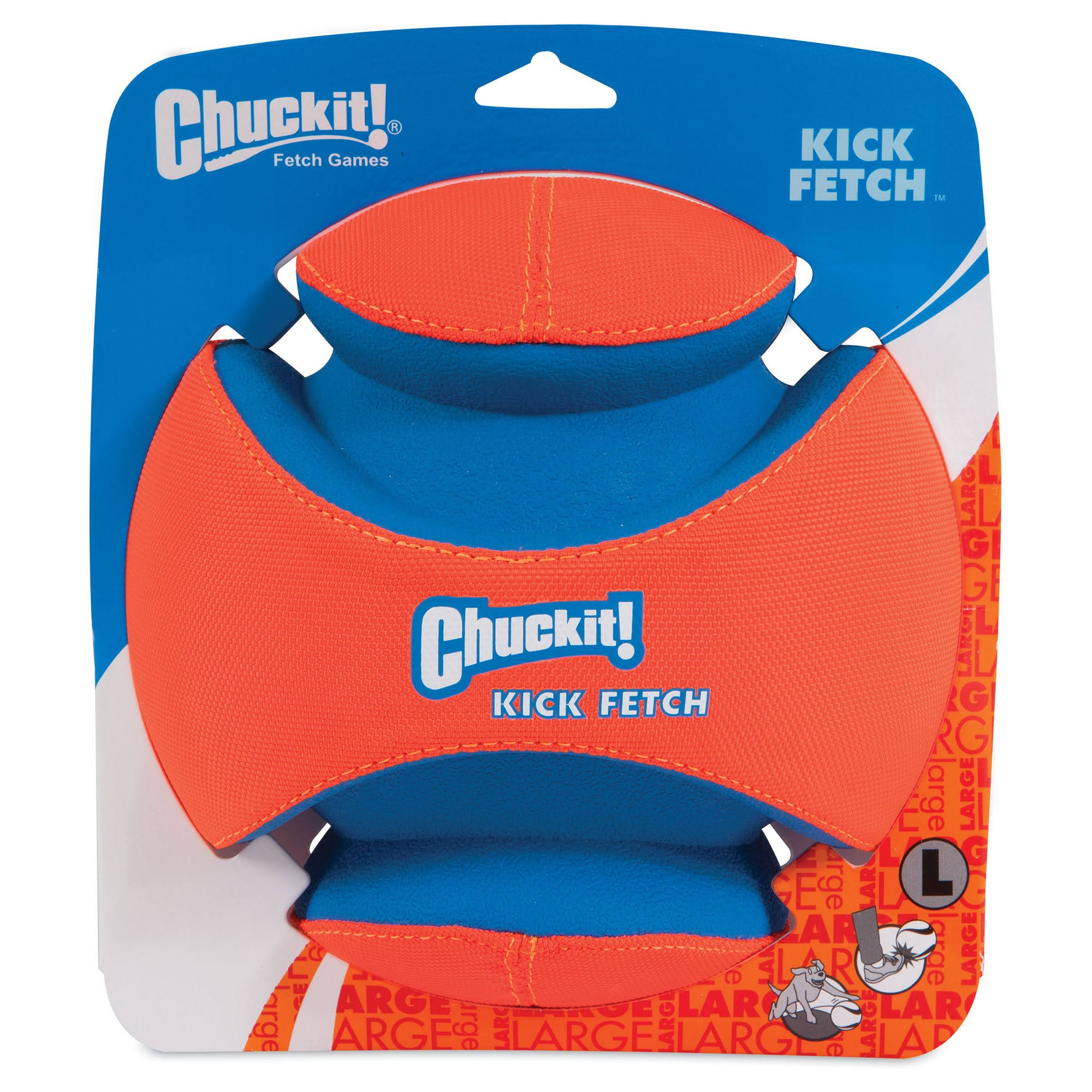 Chuckit Kick Fetch Ball Large Durable Floating Dog Toy - 20cm
