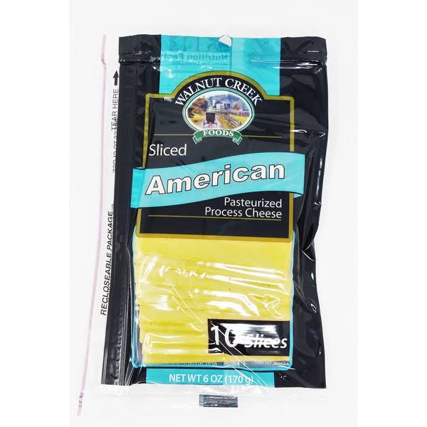 Walnut Creek Foods American Pasteurized Process Cheese Sliced