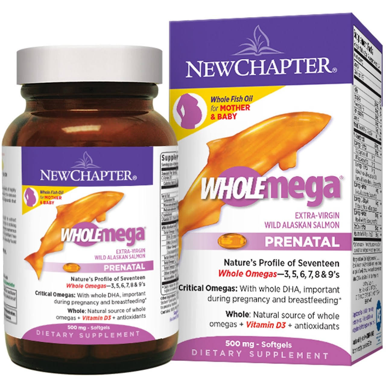 New Chapter Wholemega Prenatal Vitamin Supplements