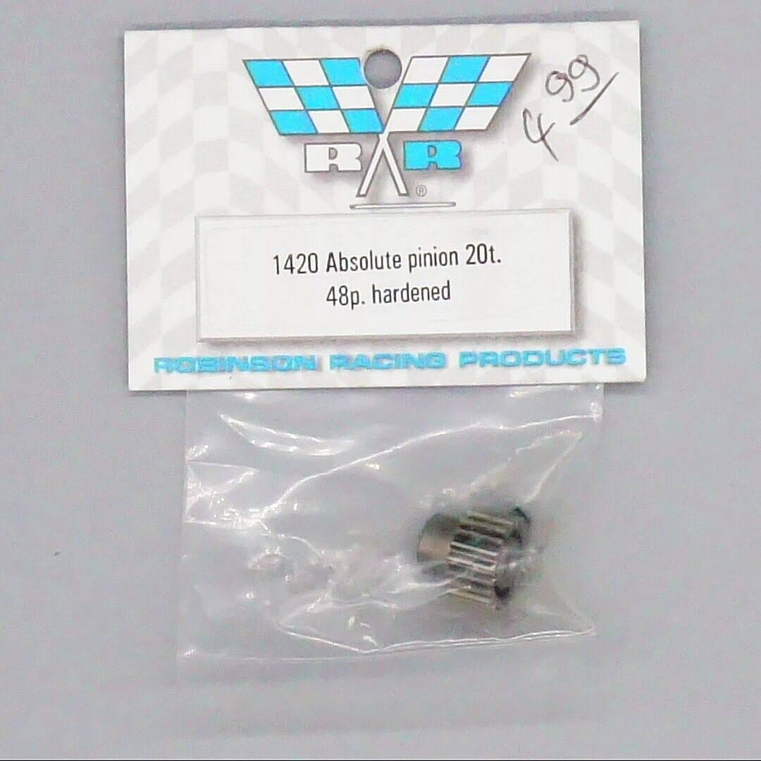 Robinson Racing Absolute Hardened Pinion Gear 48p 20t 3mm Shaft Rrp1420