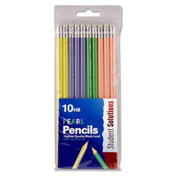 Student Solutions Rubber End HB Pencil Set - 10 Pack