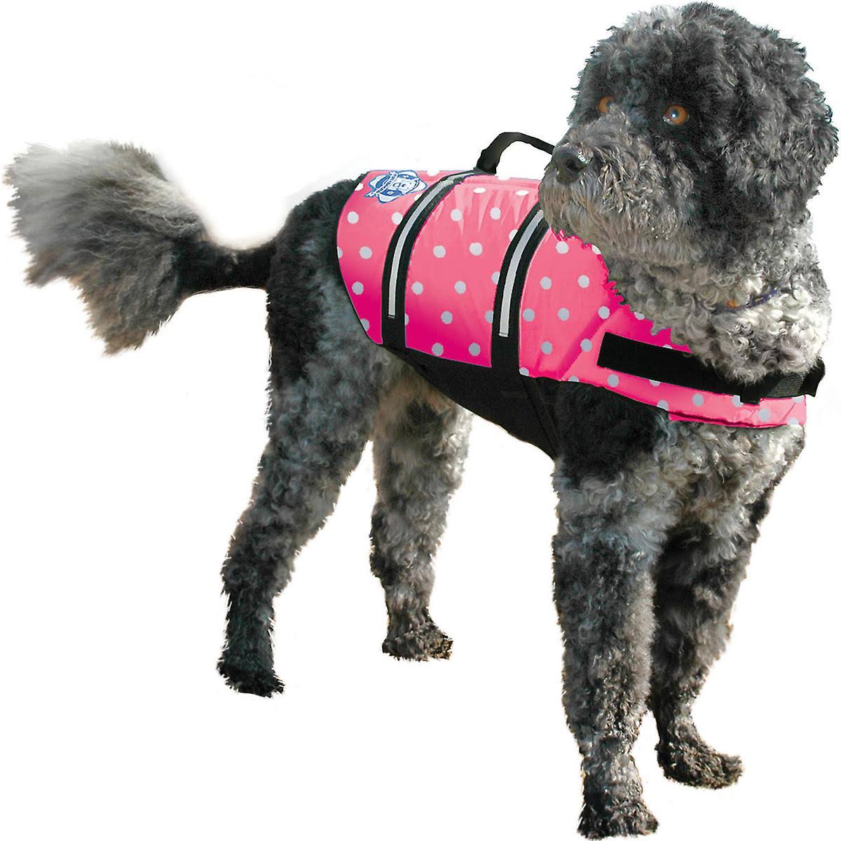 Paws Aboard Doggy Life Jacket Large Pink Polka Dot