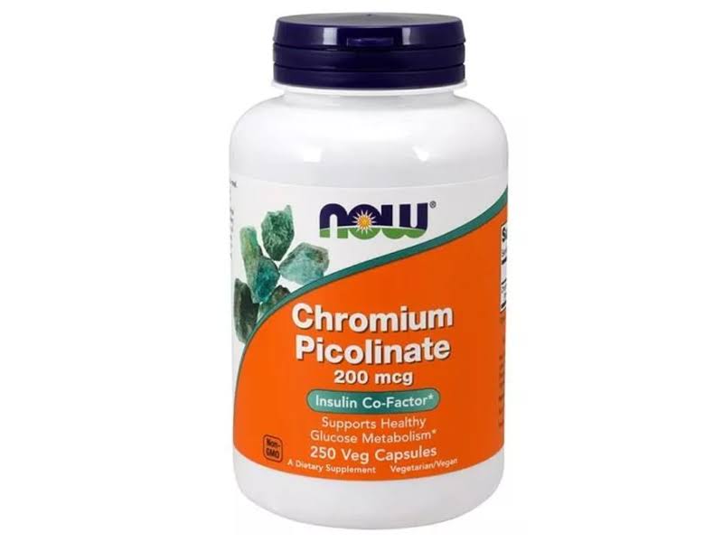Now Foods Chromium Picolinate - 200mcg, 250 Capsules